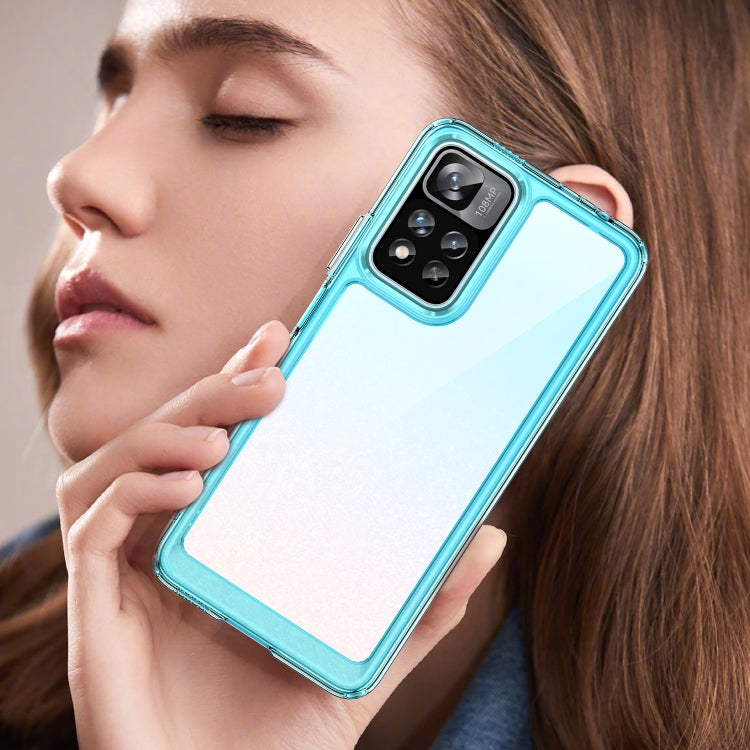 For Xiaomi Poco X4 NFC 5G Colorful Series Acrylic + TPU Phone Case