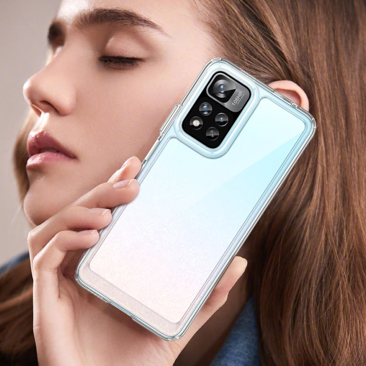 For Xiaomi Poco X4 NFC 5G Colorful Series Acrylic + TPU Phone Case