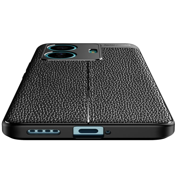 For vivo S15e Litchi Texture TPU Shockproof Case