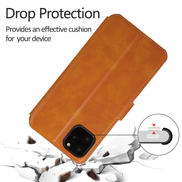 For iPhone 11 Pro Shockproof PU + TPU Leather Phone Case