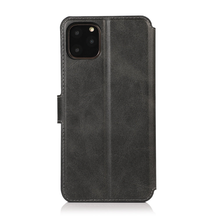 For iPhone 11 Pro Max Shockproof PU + TPU Leather Phone Case