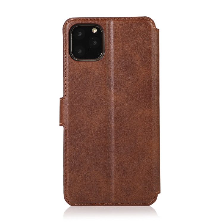 For iPhone 11 Pro Max Shockproof PU + TPU Leather Phone Case