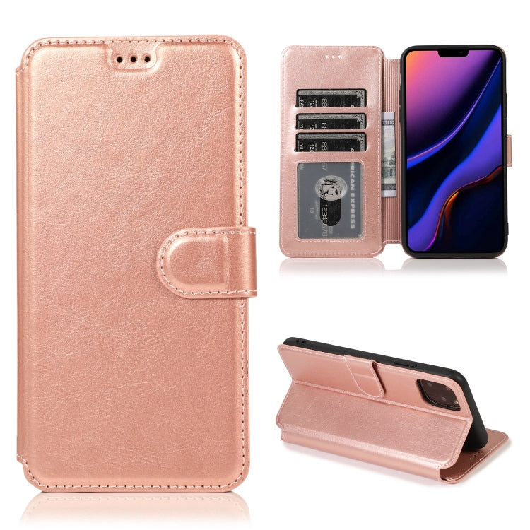 For iPhone 11 Pro Max Shockproof PU + TPU Leather Phone Case