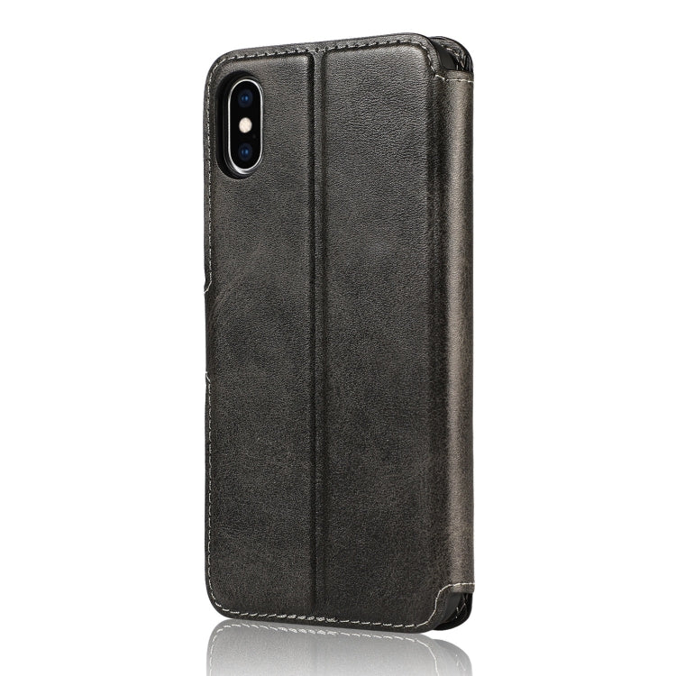For iPhone X / XS Shockproof PU + TPU Leather Phone Case