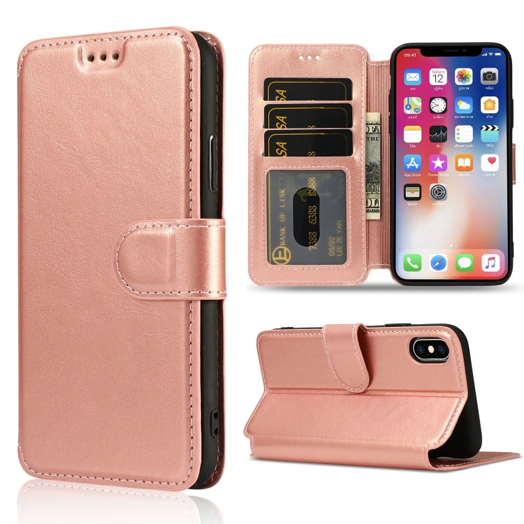 For iPhone X / XS Shockproof PU + TPU Leather Phone Case