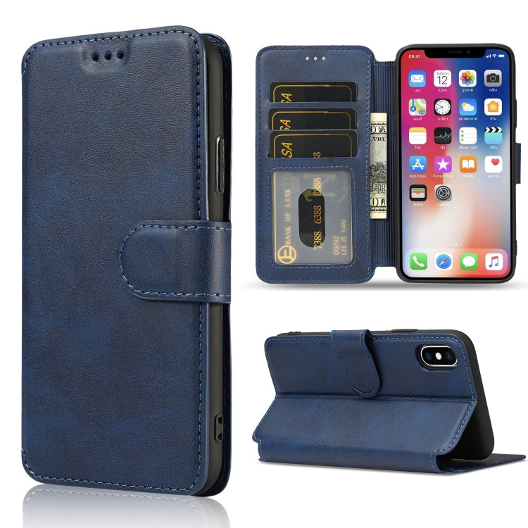 For iPhone X / XS Shockproof PU + TPU Leather Phone Case