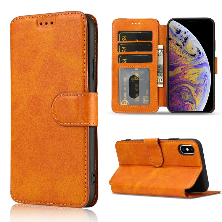 For iPhone XS Max Shockproof PU + TPU Leather Phone Case