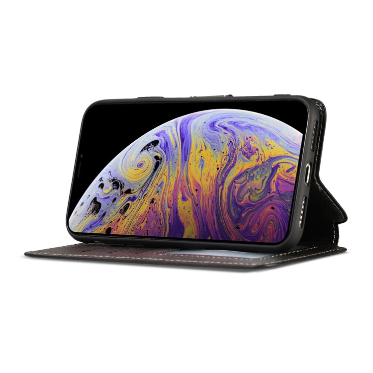 For iPhone XS Max Shockproof PU + TPU Leather Phone Case