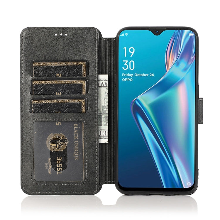 For OPPO A7 Shockproof PU + TPU Leather Phone Case