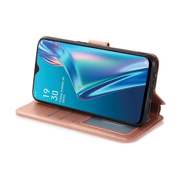 For OPPO A7 Shockproof PU + TPU Leather Phone Case