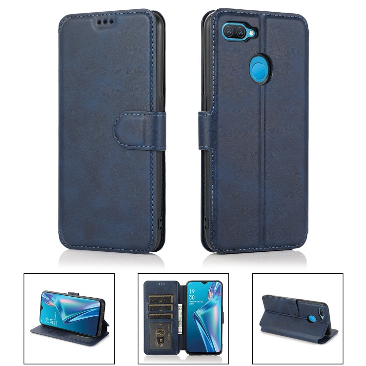For OPPO A7 Shockproof PU + TPU Leather Phone Case