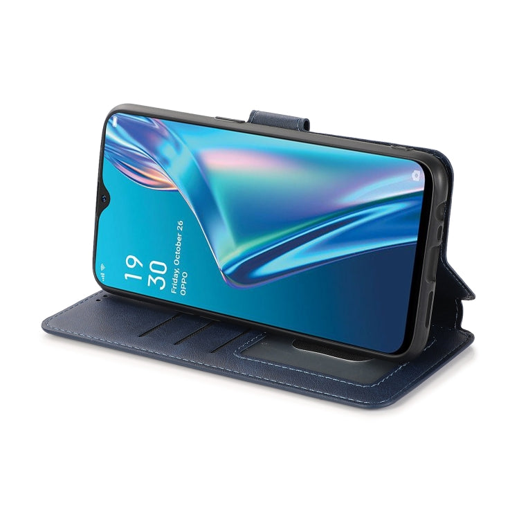 For OPPO A7 Shockproof PU + TPU Leather Phone Case