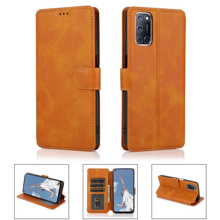 For OPPO A52 Shockproof PU + TPU Leather Phone Case