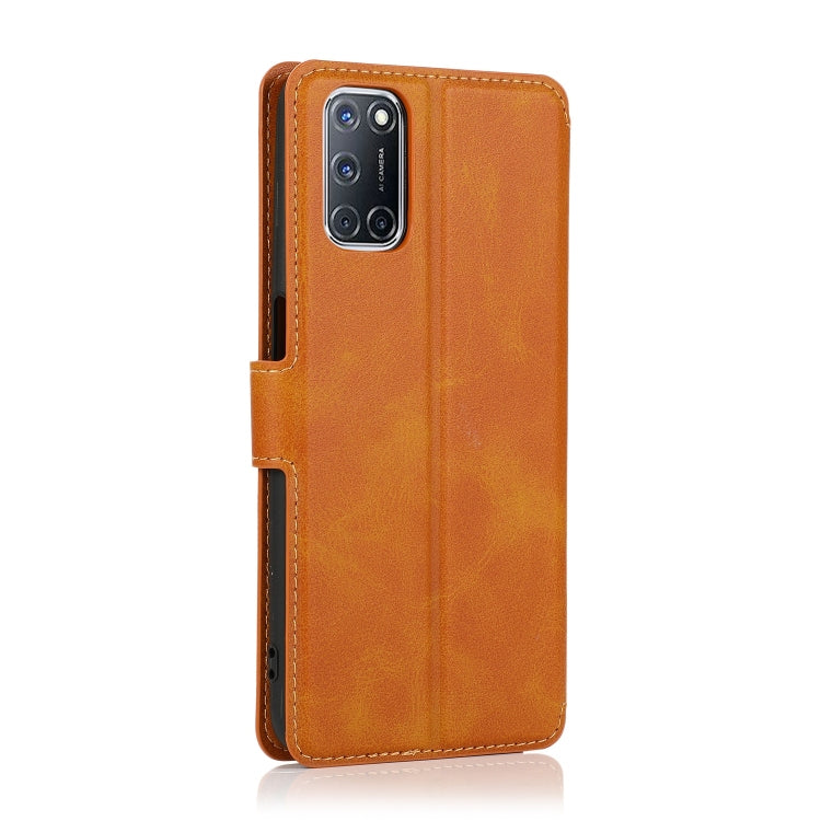 For OPPO A52 Shockproof PU + TPU Leather Phone Case