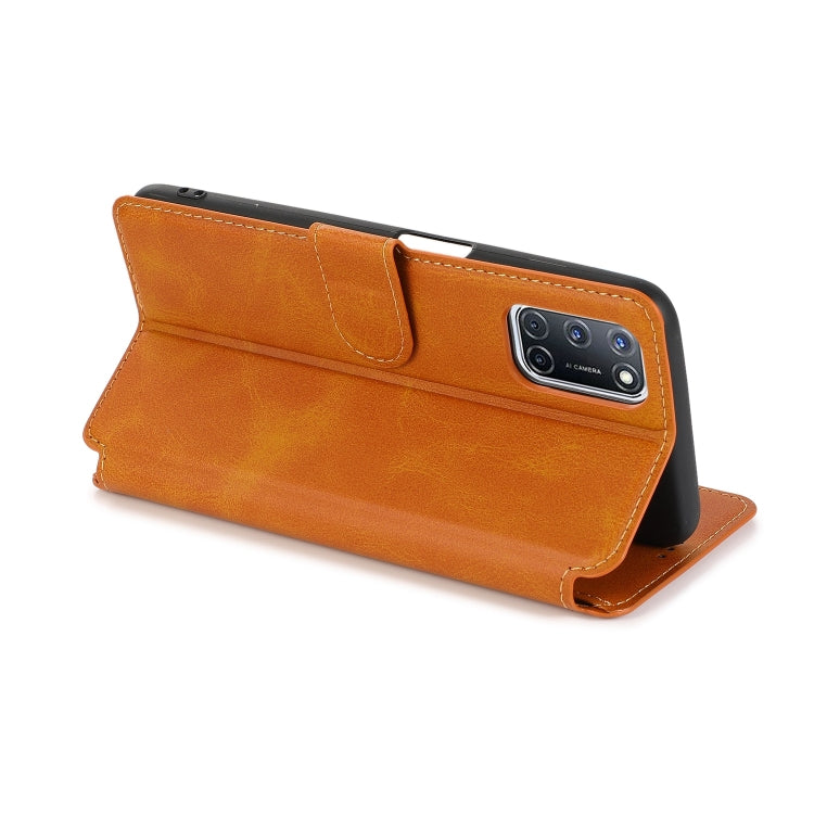 For OPPO A52 Shockproof PU + TPU Leather Phone Case