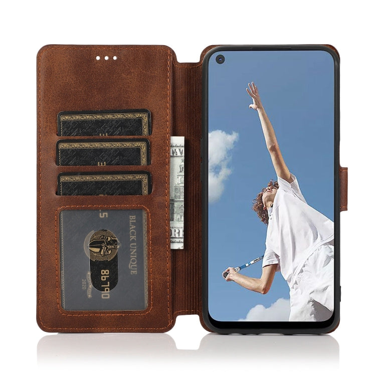 For OPPO A52 Shockproof PU + TPU Leather Phone Case