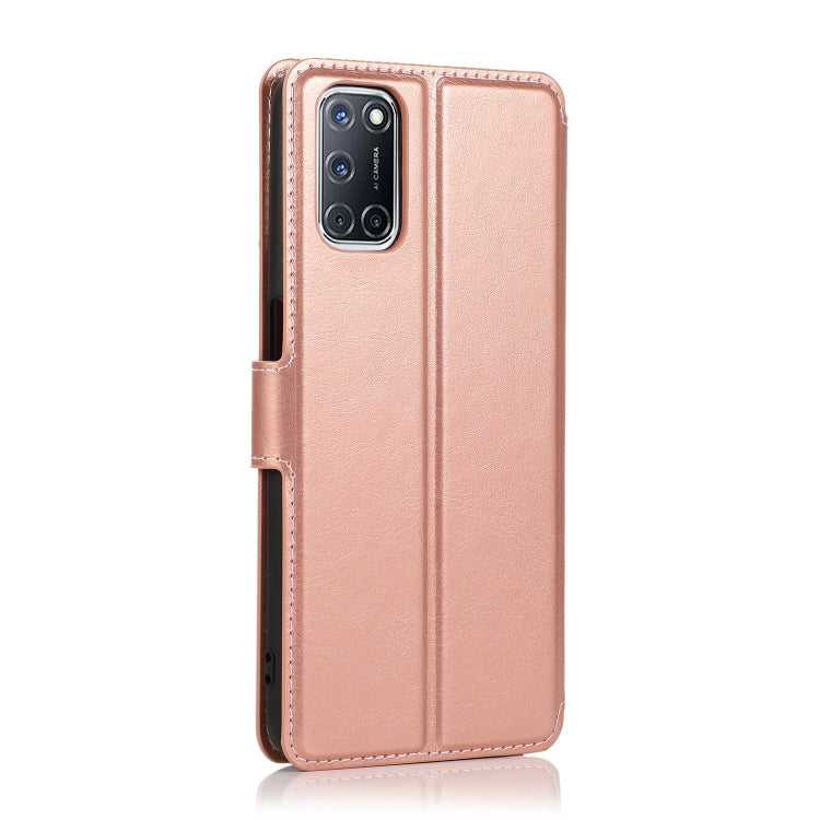For OPPO A52 Shockproof PU + TPU Leather Phone Case