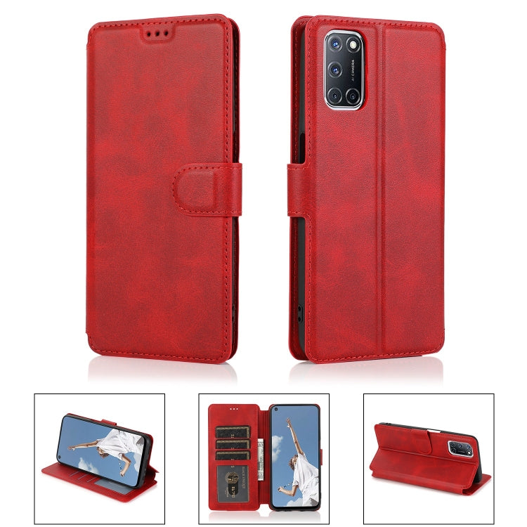 For OPPO A52 Shockproof PU + TPU Leather Phone Case