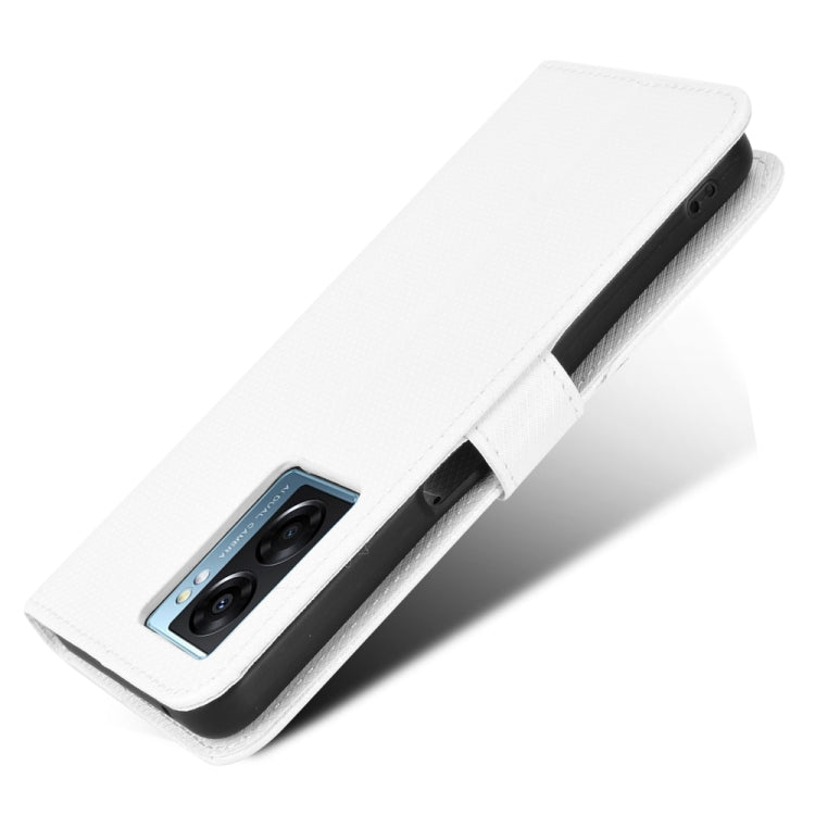 For OPPO A57 5G Diamond Texture Leather Phone Case