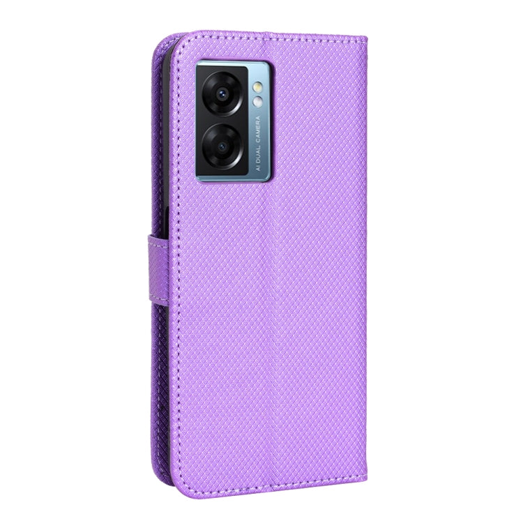 For OPPO A57 5G Diamond Texture Leather Phone Case