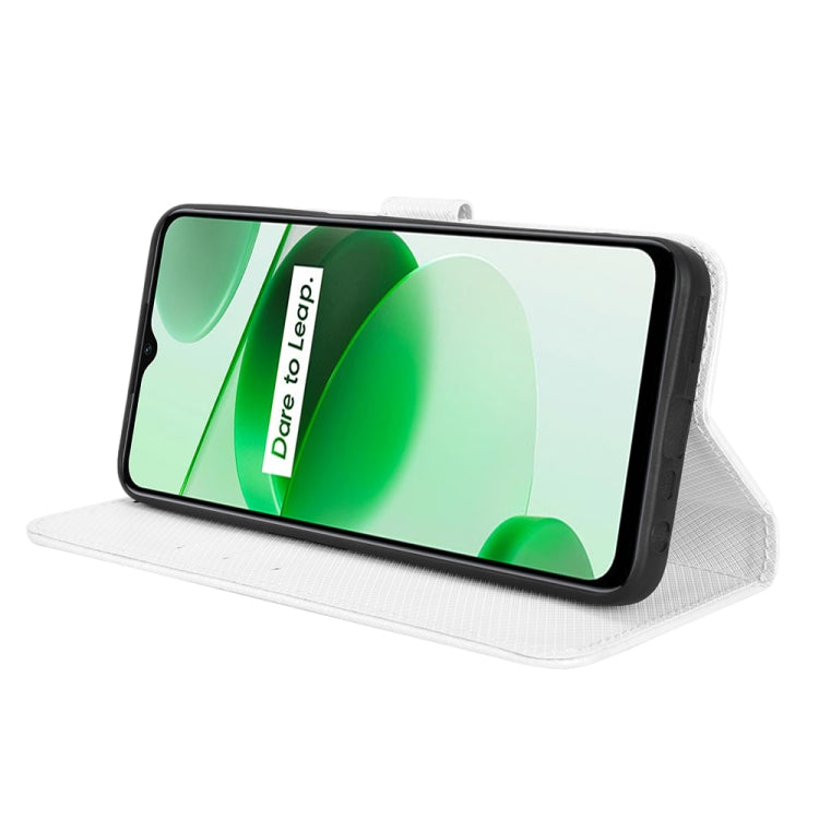 For OPPO Realme C35 Diamond Texture Leather Phone Case