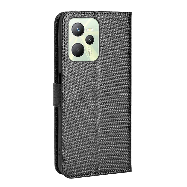 For OPPO Realme C35 Diamond Texture Leather Phone Case