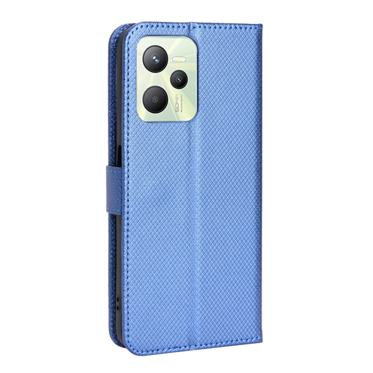 For OPPO Realme C35 Diamond Texture Leather Phone Case