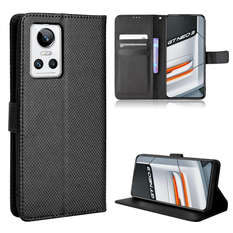 For OPPO Realme GT Neo3 Diamond Texture Leather Phone Case
