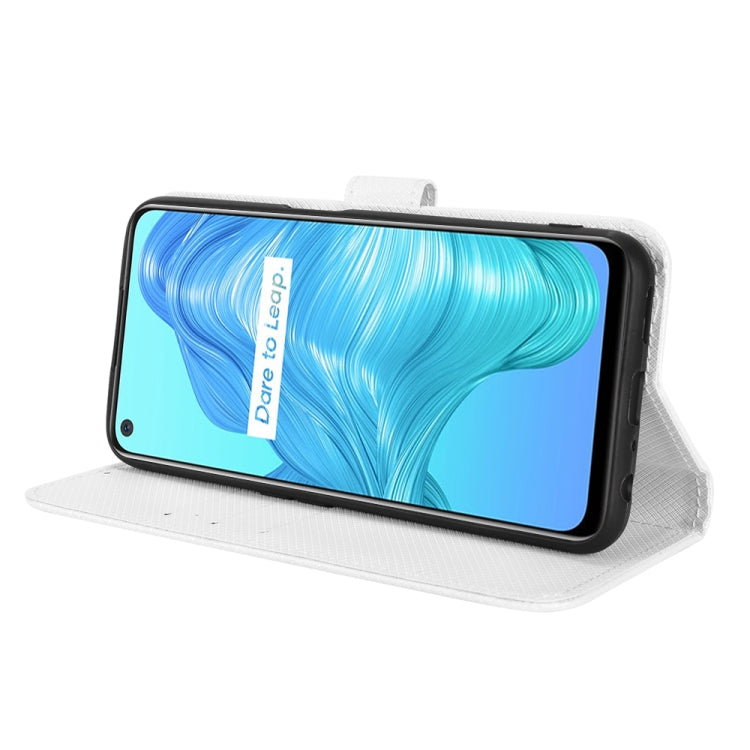 For OPPO Realme V5 5G / Q2 / 7 5G Diamond Texture Leather Phone Case