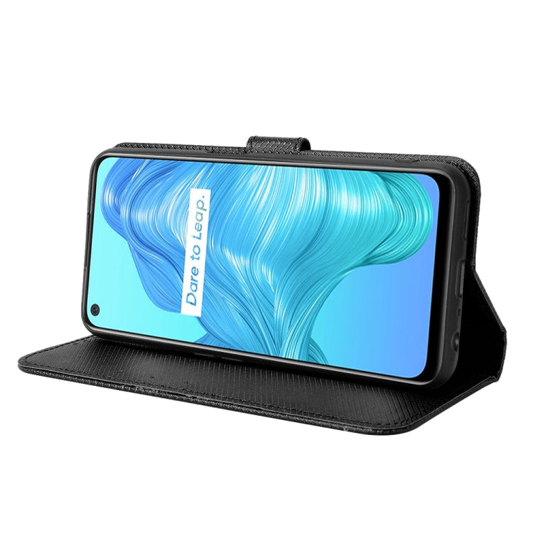 For OPPO Realme V5 5G / Q2 / 7 5G Diamond Texture Leather Phone Case