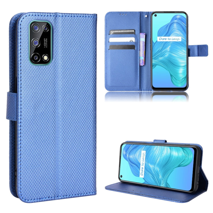 For OPPO Realme V5 5G / Q2 / 7 5G Diamond Texture Leather Phone Case