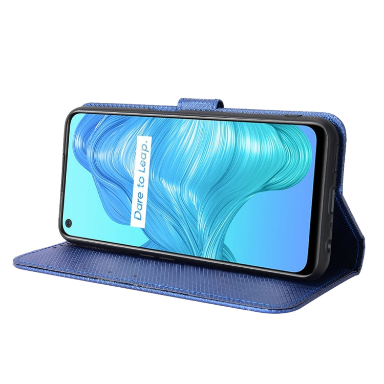 For OPPO Realme V5 5G / Q2 / 7 5G Diamond Texture Leather Phone Case