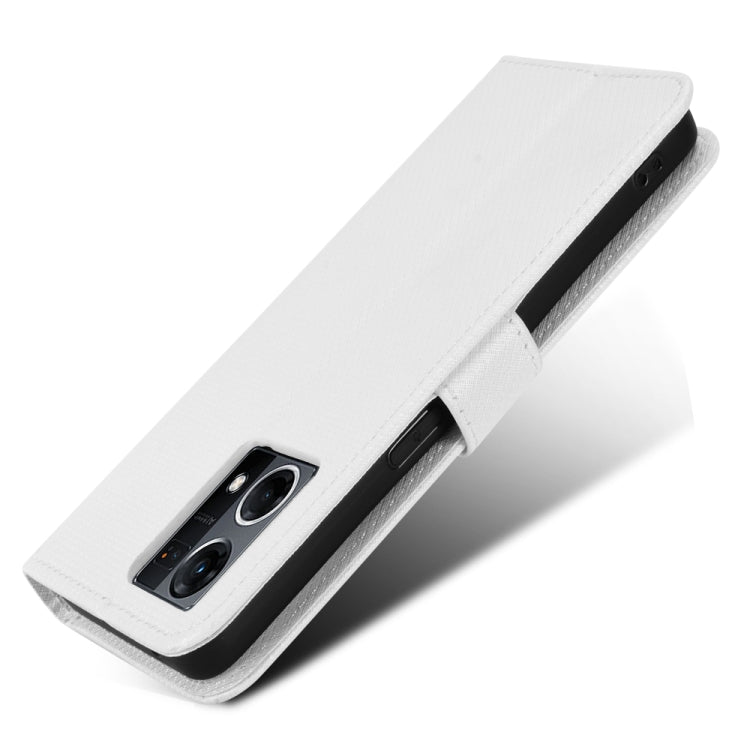 For OPPO Reno7 4G / F21 Pro Diamond Texture Leather Phone Case