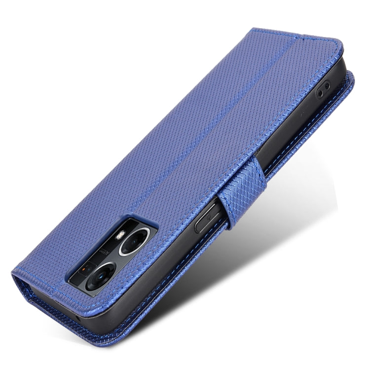 For OPPO Reno7 4G / F21 Pro Diamond Texture Leather Phone Case