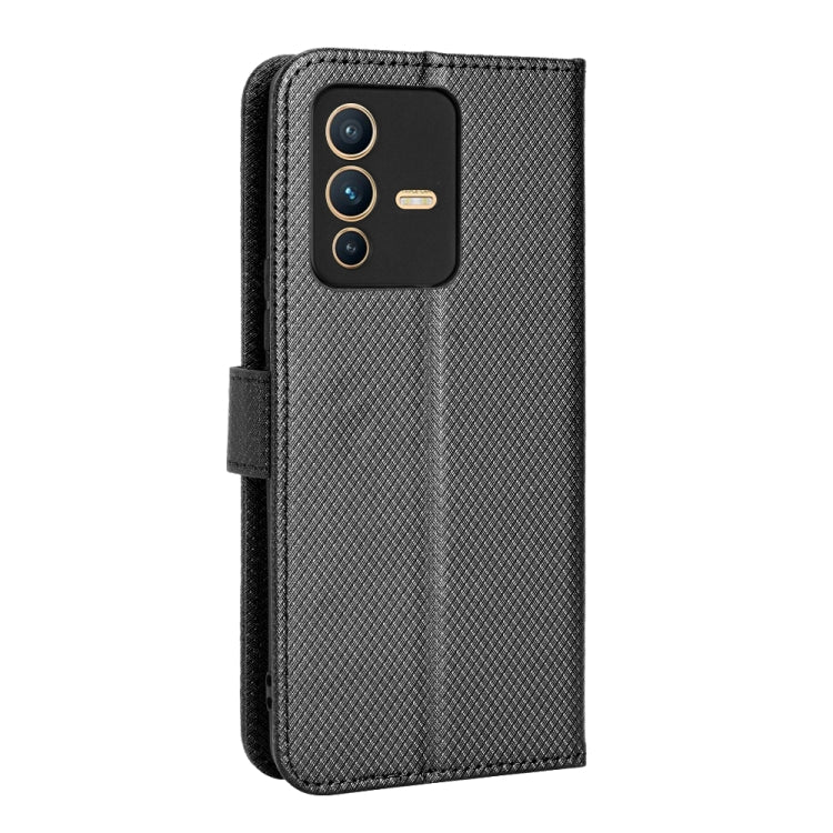 For vivo S12 / V23 5G Diamond Texture Leather Phone Case