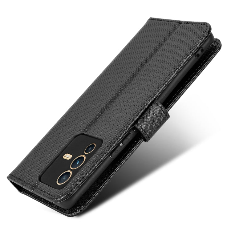 For vivo S12 / V23 5G Diamond Texture Leather Phone Case