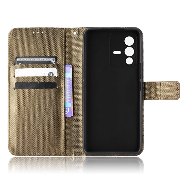 For vivo S12 / V23 5G Diamond Texture Leather Phone Case