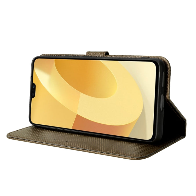 For vivo S12 / V23 5G Diamond Texture Leather Phone Case