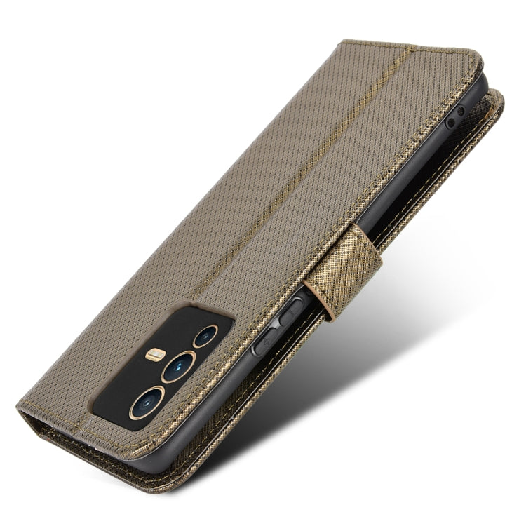 For vivo S12 / V23 5G Diamond Texture Leather Phone Case