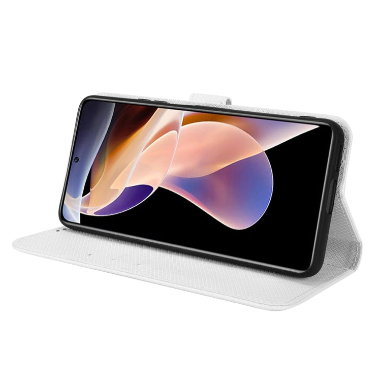 For Xiaomi Poco X4 NFC /Redmi Note 11 Pro China Diamond Texture Leather Phone Case