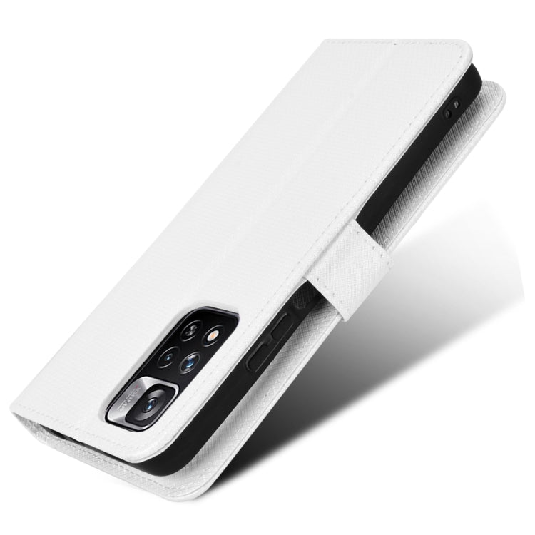 For Xiaomi Poco X4 NFC /Redmi Note 11 Pro China Diamond Texture Leather Phone Case