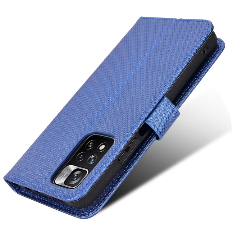 For Xiaomi Poco X4 NFC /Redmi Note 11 Pro China Diamond Texture Leather Phone Case