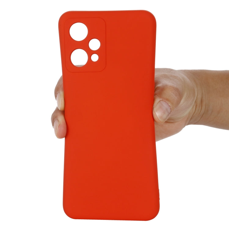 For OPPO Realme 9 Pro 5G Global Pure Color Liquid Silicone Shockproof Full Coverage Phone Case