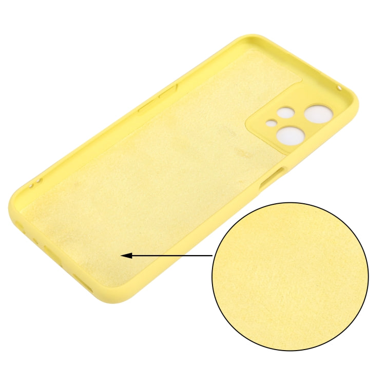 For OPPO Realme 9 Pro 5G Global Pure Color Liquid Silicone Shockproof Full Coverage Phone Case