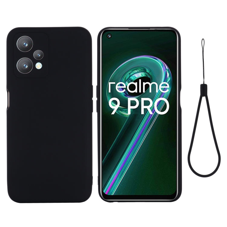 For OPPO Realme 9 Pro 5G Global Pure Color Liquid Silicone Shockproof Full Coverage Phone Case