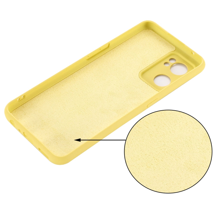 For OPPO Reno7 5G Global / Find X5 Lite Pure Color Liquid Silicone Shockproof Full Coverage Phone Case