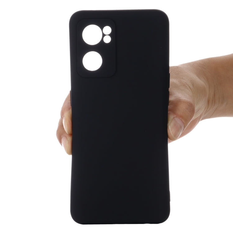 For OPPO Reno7 5G Global / Find X5 Lite Pure Color Liquid Silicone Shockproof Full Coverage Phone Case