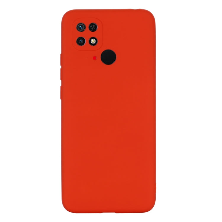 For Xiaomi Redmi 10C 4G Global Pure Color Liquid Silicone Shockproof Full Coverage Phone Case