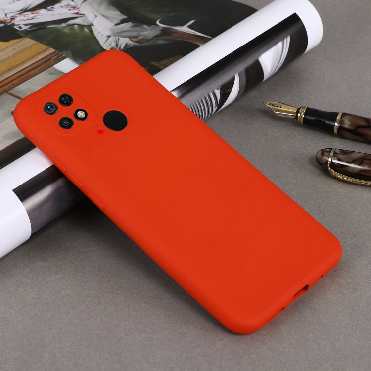 For Xiaomi Redmi 10C 4G Global Pure Color Liquid Silicone Shockproof Full Coverage Phone Case