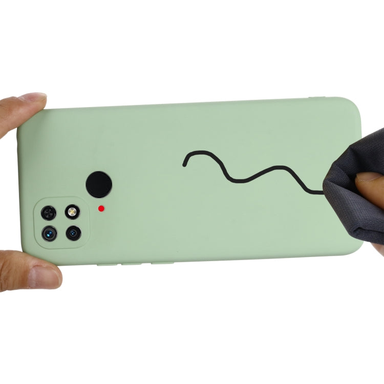 For Xiaomi Redmi 10C 4G Global Pure Color Liquid Silicone Shockproof Full Coverage Phone Case